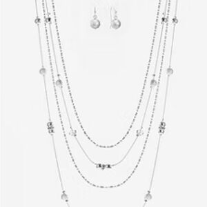 Liz Claiborne Women’s Multi-Strand Necklace And Drop Earring 2-pc. Jewelry Set